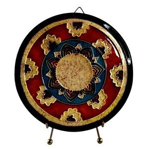 Handcrafted Ceramic Mosaic Decorative Wall Decor With Floral Pattern Multicolor